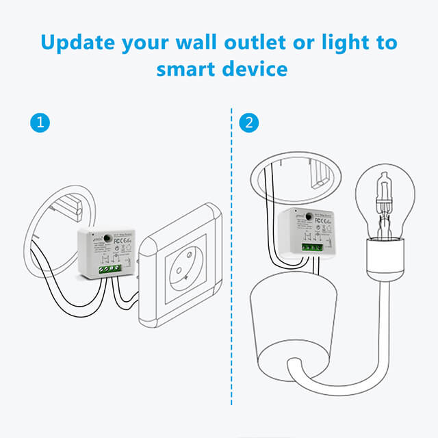 Tuya vida inteligente pequeño WiFi interruptor socket