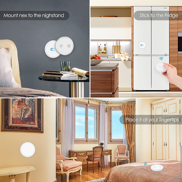 Interruptor de luz inalámbrico de control remoto con pequeño módulo de