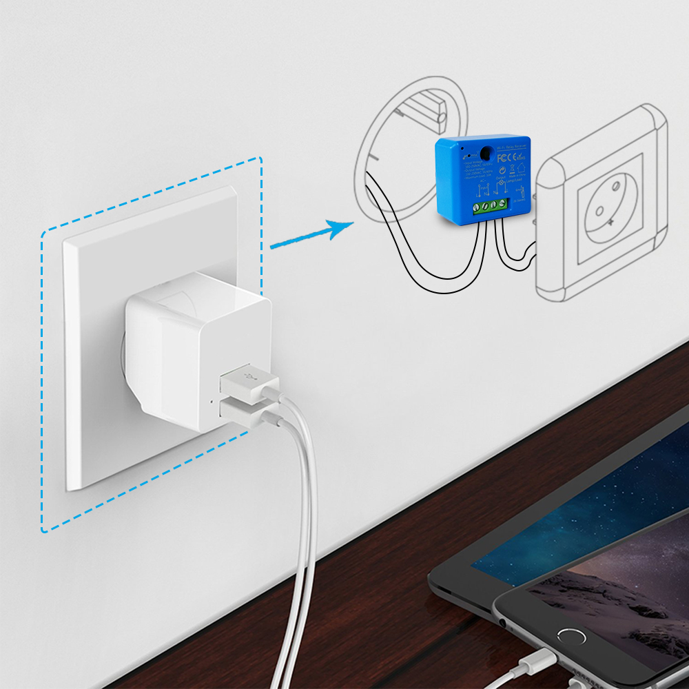 Tuya vida inteligente pequeño WiFi interruptor socket