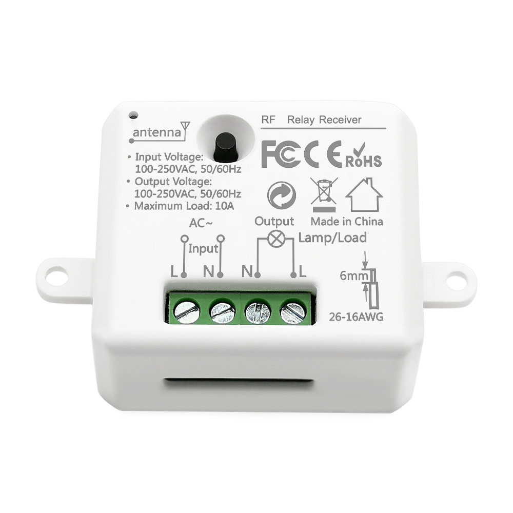 Interruptor de luz inalámbrico de control remoto con pequeño módulo de